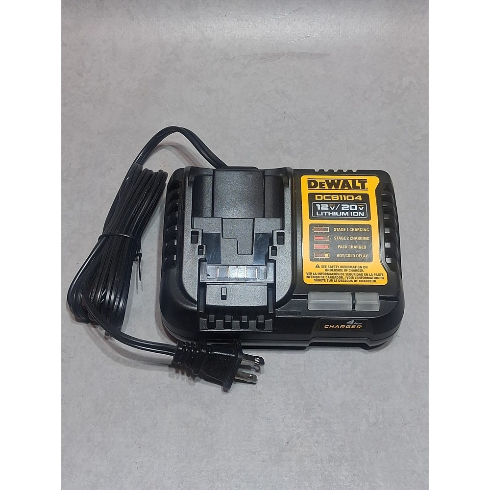 Dewalt DCB1104 Battery Charger 12v/20v 4 Amp